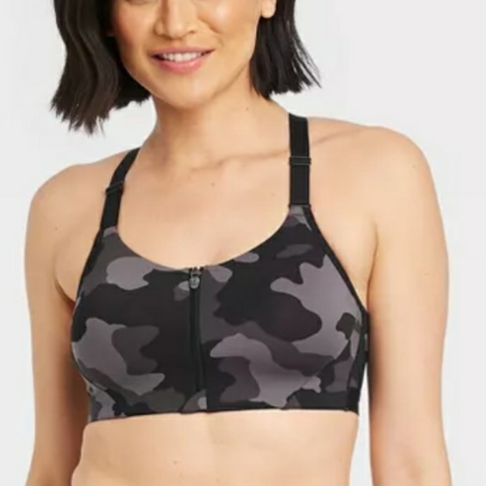 Women's Mesh Back Zip-Front Bra - All in Motion™